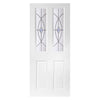 White PVC door on white background