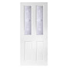 White PVC door on white background