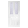 White PVC door on white background