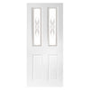 White PVC door on white background