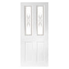 Grainger Grained Internal PVC Door Pair - Boness Sandblasted Style Glass