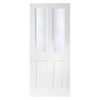 White PVC door on white background