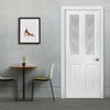 White PVC grainger internal door mansfield sandblasted d