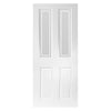 Grainger Grained Internal PVC Door Pair - Sandblast Border Style Glass