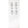 Grainger Grained PVC Door Pair - DecraResin 2 Style Glass