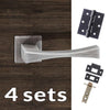 Four Pack Forme Artemide Designer Lever on Minimal Square Rose - Urban Graphite