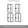 ThruEasi Room Divider - Greenwich Black Clear Glass Prefinished Industrial Door with Narrow Single Side