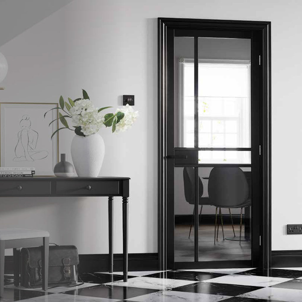 Black colour interior door from LPD Joinery