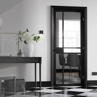 Image: Black colour interior door from LPD Joinery