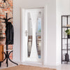 Gretna Lightly Grained Internal PVC Door - Clear Glass