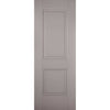 Two Sliding Wardrobe Doors & Frame Kit - Arnhem 2 Panel Grey Primed Door - Unfinished
