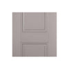 Two Sliding Doors and Frame Kit - Arnhem 2 Panel Grey Primed Door - Unfinished
