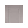 Five Folding Doors & Frame Kit - Arnhem 2 Panel Grey Primed 3+2 - Unfinished