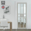 Handmade Eco-Urban Tromso 8 Pane 1 Panel Door DD6402G Clear Glass - Light Grey Premium Primed