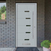 External ThruSafe Aluminium Front Door - 1621 CNC Grooves - 7 Colour Options