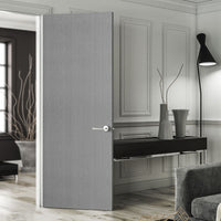 Bespoke Door - Flush American Light Grey Ash Veneer - Prefinished