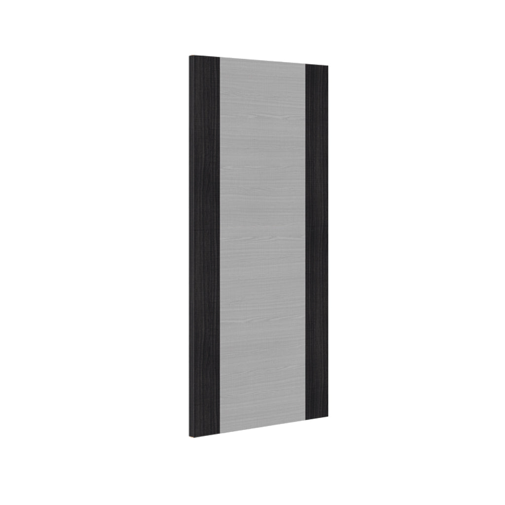 Bespoke Fire Door - Flush Dark Grey Panel - American Light Grey Ash Veneer - 60 Minute Fire Rated - Prefinished