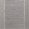 Bespoke Light Grey Vancouver Double Pocket Door Detail - Prefinished