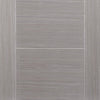 Light Grey Vancouver Double Evokit Pocket Door - Prefinished