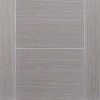 Light Grey Vancouver Double Evokit Pocket Door - Prefinished