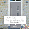 External ThruSafe Aluminium Front Door - 1364 Stainless Steel - 7 Colour Options