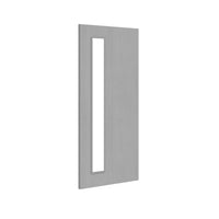 Bespoke Door - Flush American Light Grey Ash Veneer - Clear Glass - 06 - Prefinished