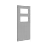 Bespoke Door - Flush American Light Grey Ash Veneer - Clear Glass - 02 - Prefinished