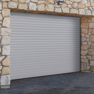 Image: Gliderol Electric Insulated Roller Garage Door from 2147 to 2451mm Wide - Grey