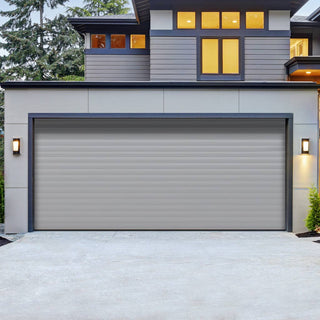Image: Gliderol Electric Insulated Roller Garage Door from 3360 to 4290mm Wide - Grey