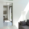 Gifford 8mm Clear Glass - Obscure Printed Design - Single Absolute Pocket Door