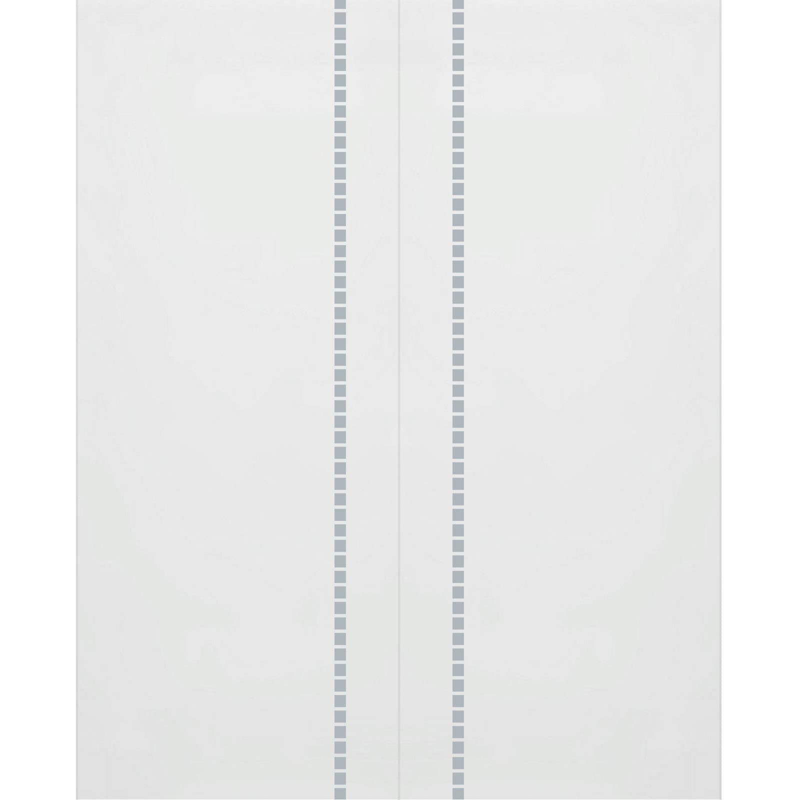 Double Glass Sliding Door - Gifford 8mm Obscure Glass - Clear Printed Design - Planeo 60 Pro Kit