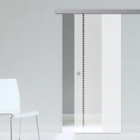 Single Glass Sliding Door - Gifford 8mm Obscure Glass - Clear Printed Design - Planeo 60 Pro Kit