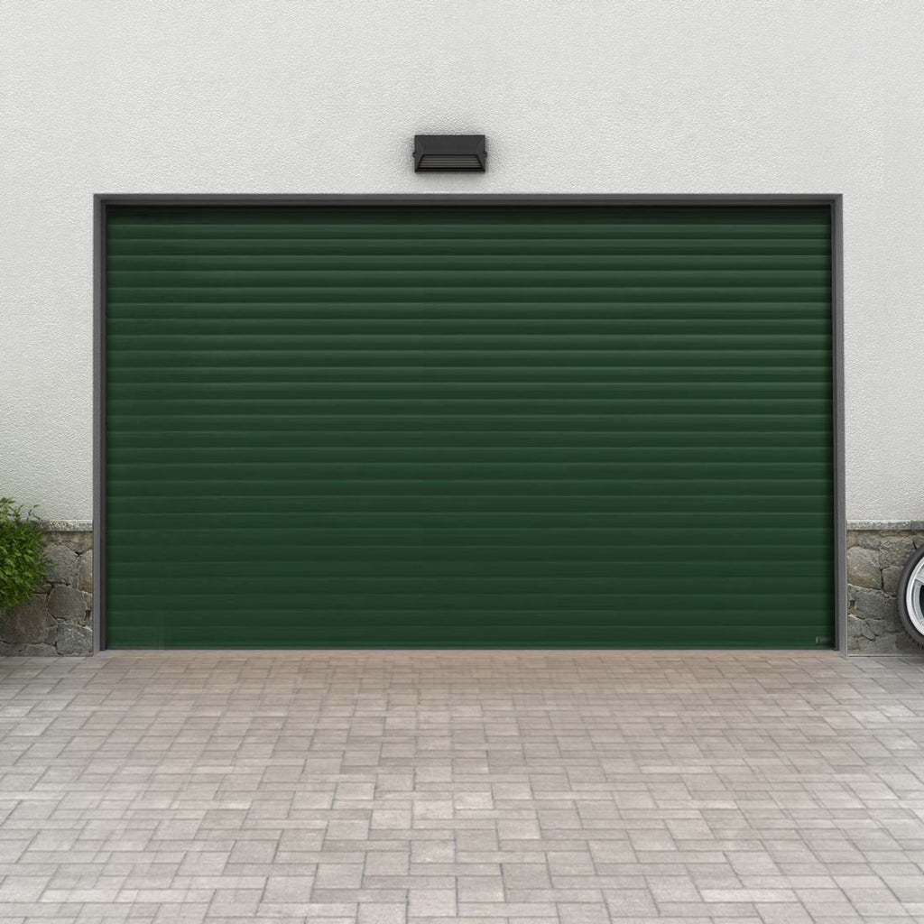 Gliderol Electric Insulated Roller Garage Door from 2147 to 2451mm Wide - Green Fir