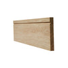 LPD; Single Groove Oak Veneer Skirtings on Solid Core - Not decorated