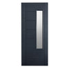 GRP Grey Newbury Composite Door - Frosted Double Glazing