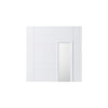 GRP White Newbury Composite Door - Frosted Double Glazing