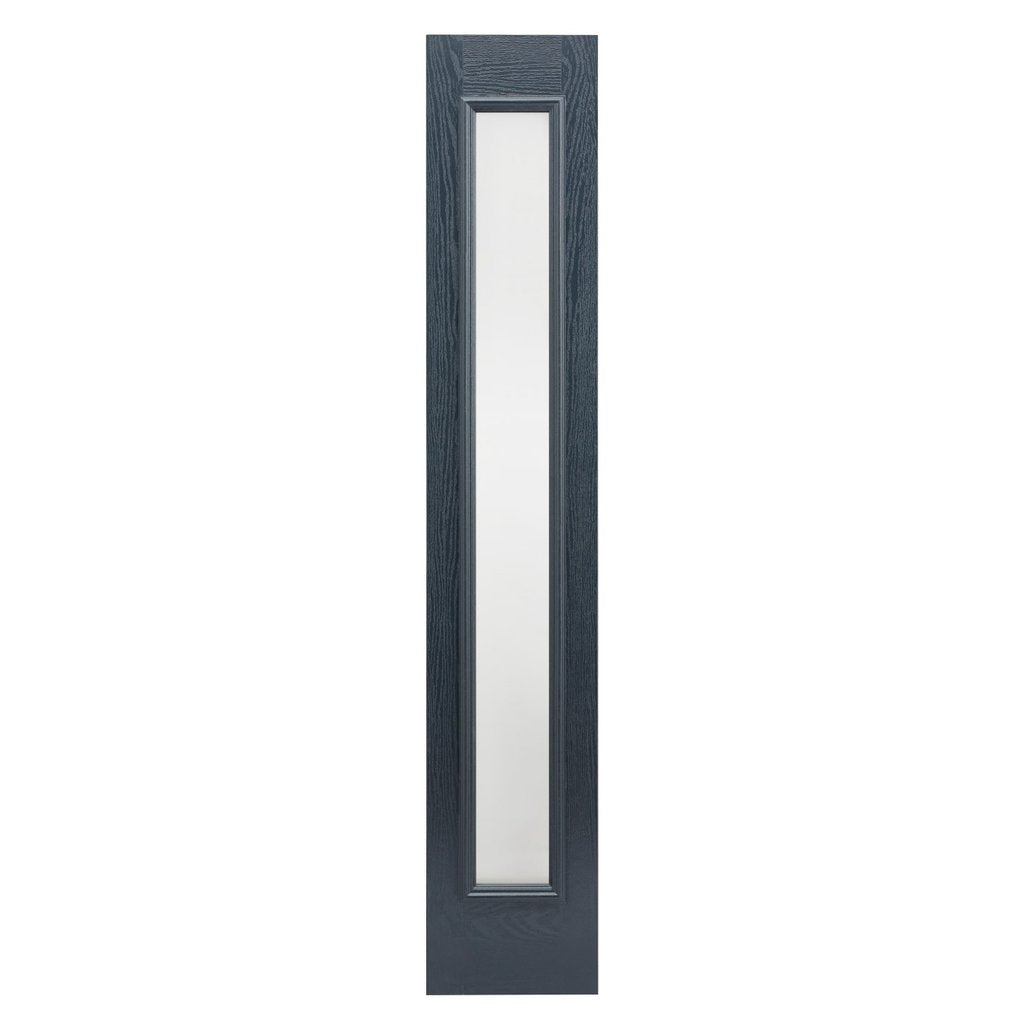 GRP Grey Modica Composite Door - Frosted Single Sidelight