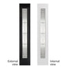 GRP Black & White Elegant Composite Sidelight - Leaded Double Glazing