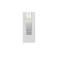 GRP White Composite Elegant Sidelight - Leaded Double Glazing