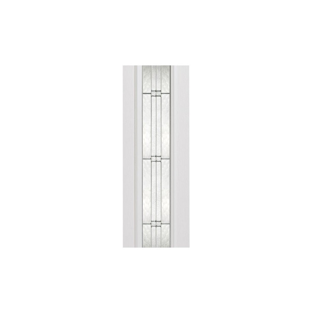 GRP White Composite Elegant Sidelight - Leaded Double Glazing