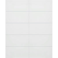 Double Glass Sliding Door - Gullane 8mm Obscure Glass - Clear Printed Design - Planeo 60 Pro Kit