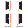 Made to Order Exterior Pattern 20 Style Door Pair - 45mm Thick - Double Glazing