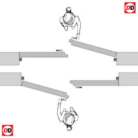 EXTERIOR Hemlock GTP 2 Panel Door Pair - Fit Your Own Glass