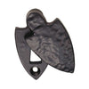 Antique Black Ludlow LF5533 Shield Covered Escutcheon - Size 58x31mm