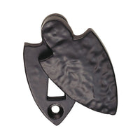 Antique Black Ludlow LF5533 Shield Covered Escutcheon - Size 58x31mm