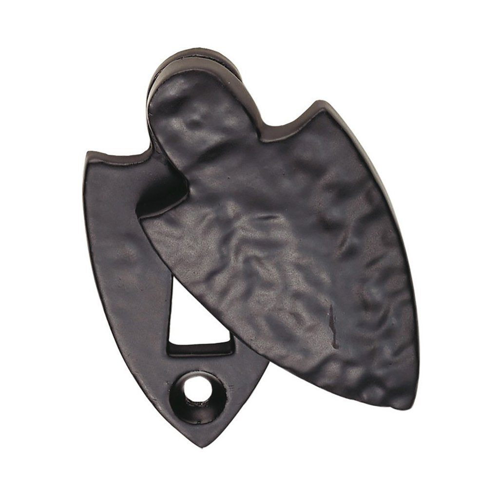 Antique Black Ludlow LF5533 Shield Covered Escutcheon - Size 58x31mm