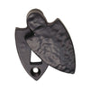 Antique Black Ludlow LF5533 Shield Covered Escutcheon - Size 58x31mm