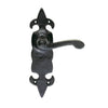 Antique Black Ludlow LF5505 Fleur De Lys Lever Latch Handles - Size 178x55mm