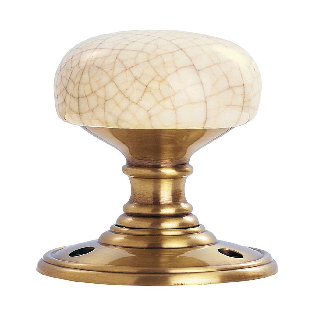 Delamain DK34ICFB Porcelain Mortice Knob Handles