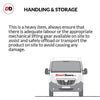 Four Folding Door & Frame Kit - Eco-Urban® Brooklyn 4 Pane DD6204F 4+0 - Frosted Glass - Colour & Size Options